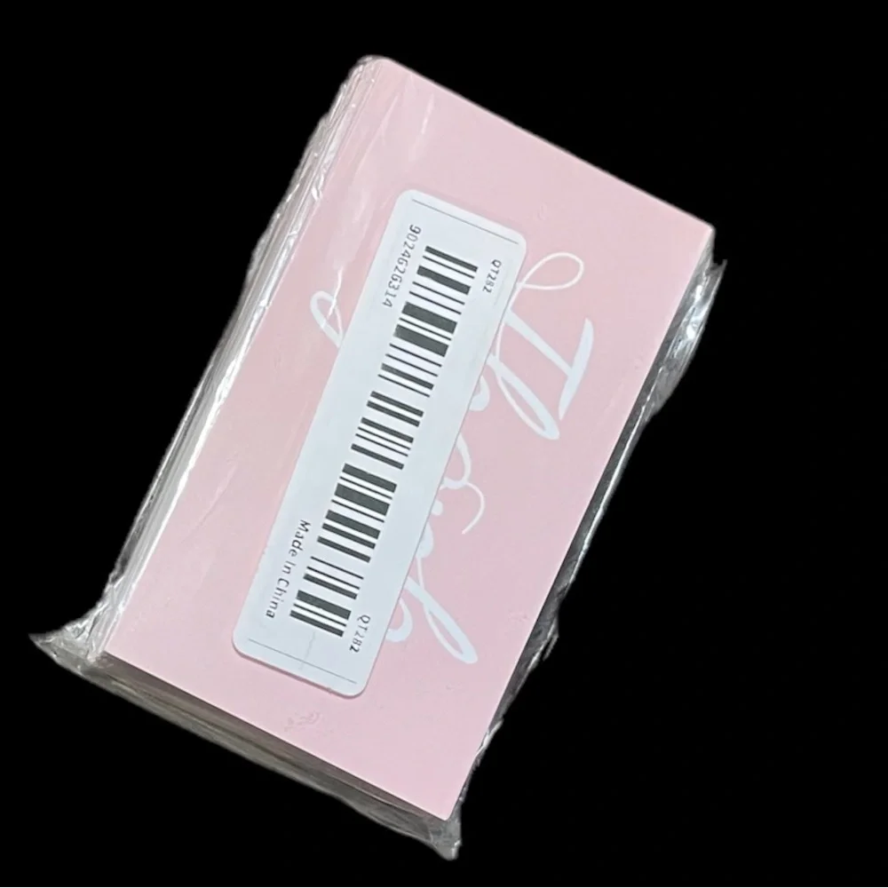 50 Thank you cards for your small business Pink & White Business Card size